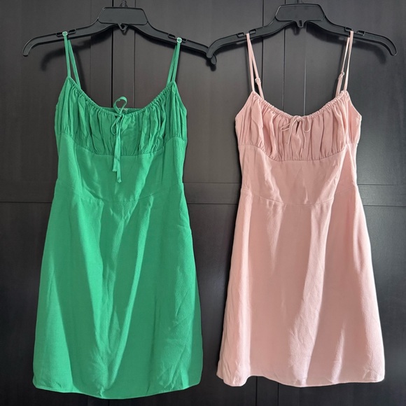 Sunday Best Dresses & Skirts - Sunday Best Green and Pink Chemise Set